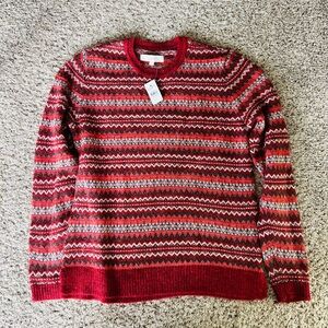Red Patterned Sweater